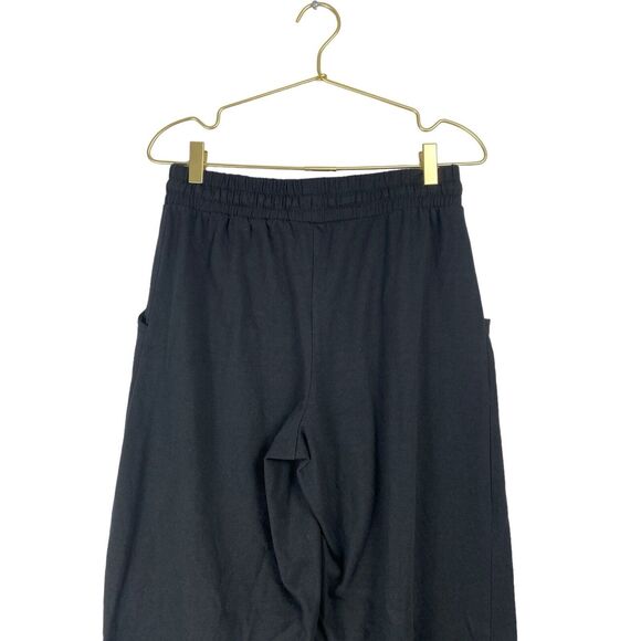 The Sweatshirt Project Womens Size M Jogger Pants Black Drawstring Soft 185 - Picture 4 of 5